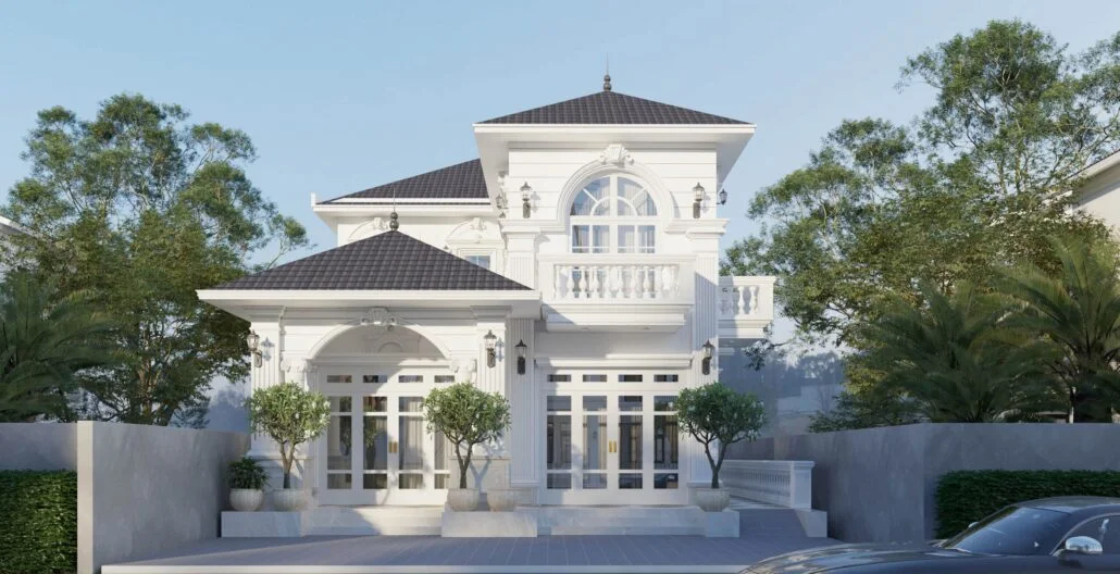 Mẫu biệt thự 2 tầng tân cổ điển đẹp, tinh tế