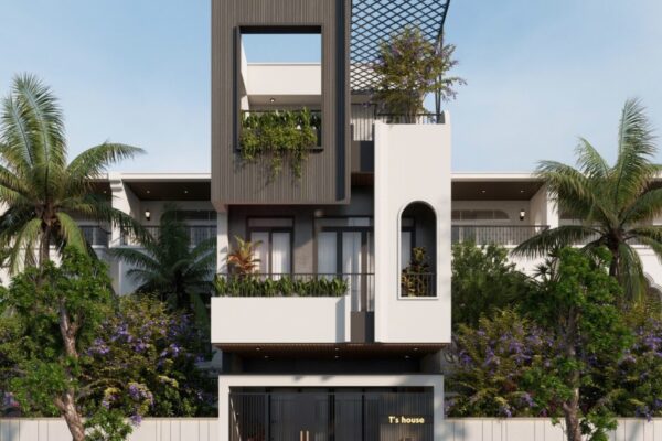 T’ Villa | Nhà phố hiện đại ghi dấu ấn với mặt tiền ấn tượng