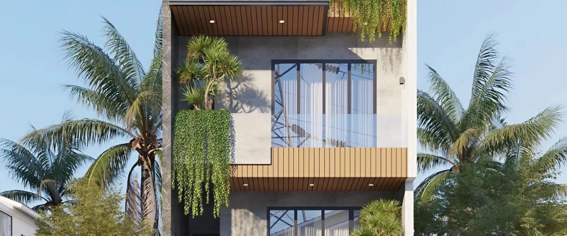 Kiến trúc Nhà Phố: Đỉnh Cao Thẩm Mỹ Modern Tropical & Tiện Nghi Hiện Đại