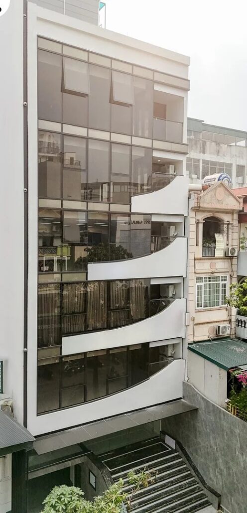 Mẫu nhà cho thuê văn phòng 6 tầng 1 tum