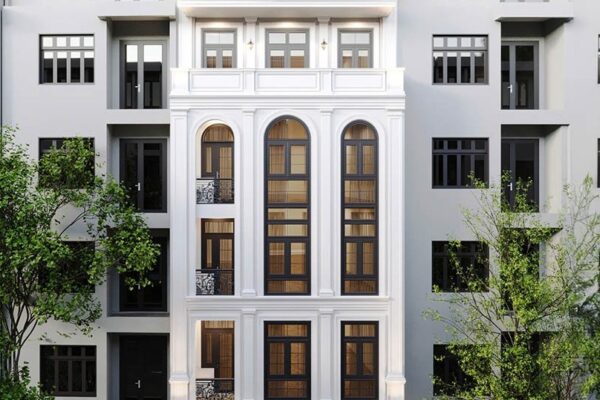 Xây nhà văn phòng 5 tầng hiện đại với 7 mẫu hợp xu hướng năm 2026