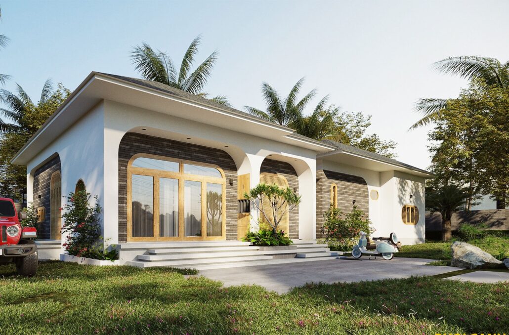 Biệt thự 1 tầng 15*30m