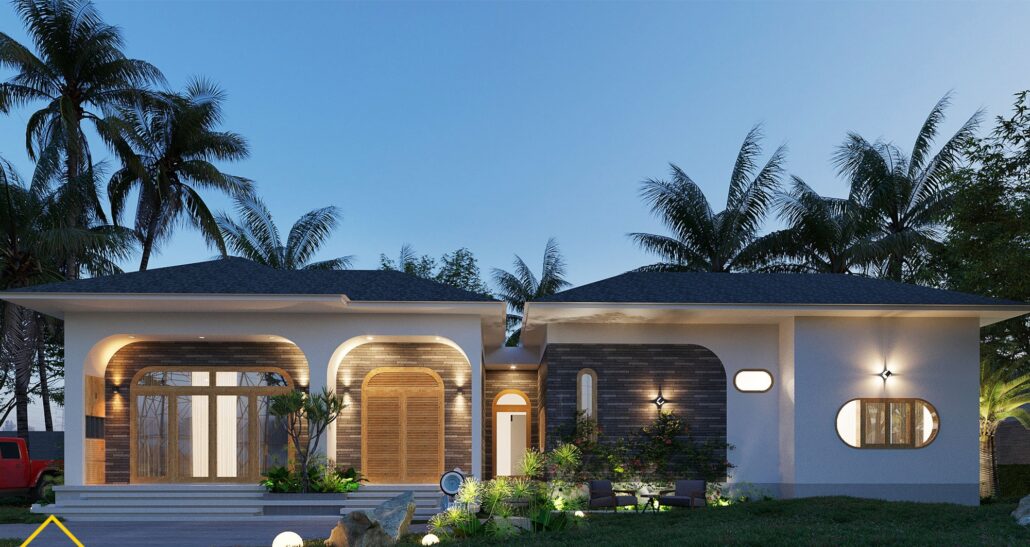 Mẫu nhà cấp 4 hiện đại và tiện nghi