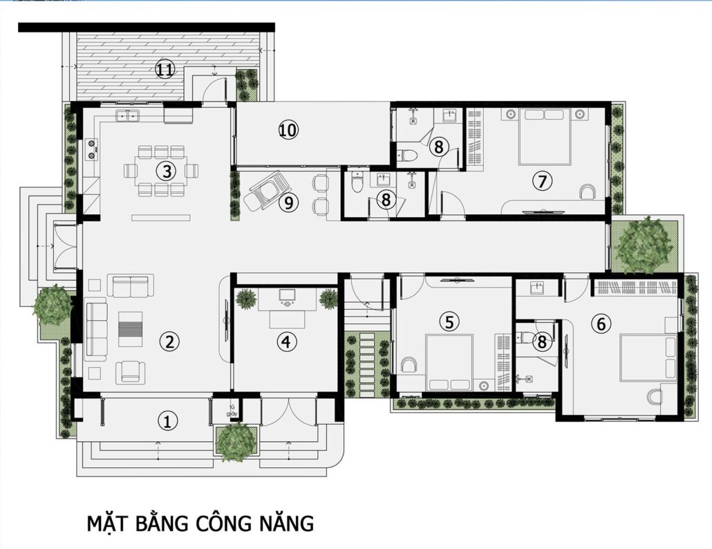 Mặt bằng công năng