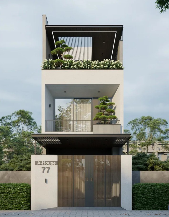 Nhà Phố trên khu đất 5×22,7m